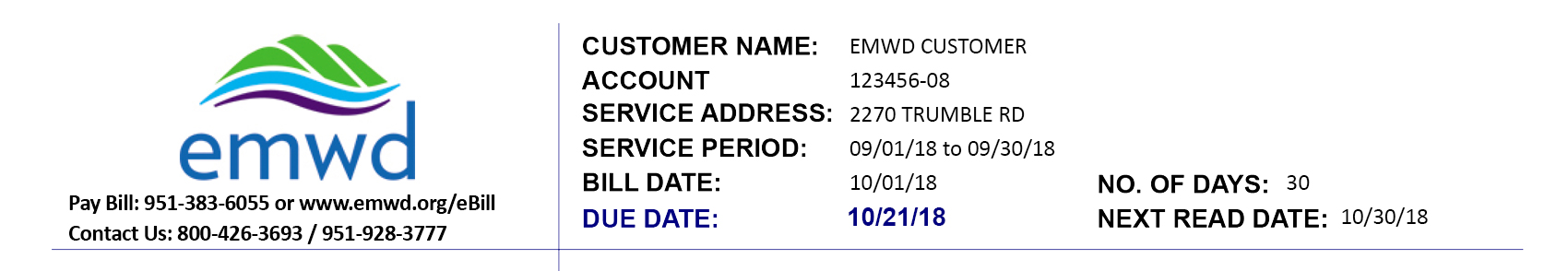 You can find your account number, payment information, and where they are written in the bill as shown.